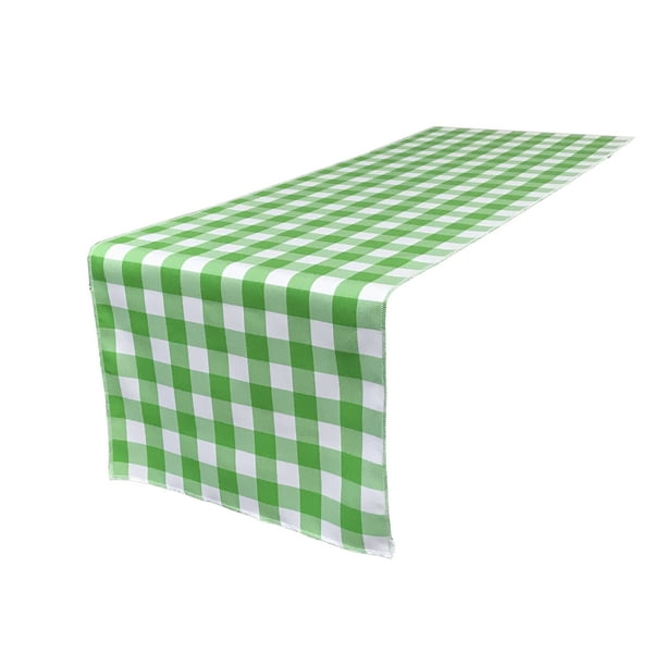 LA Linen Polyester Checkered Table Runner 14 by 108-Inch Made in USA LA Linen Polyester Checkered Table Runner 14 by 108-Inch Made in USA